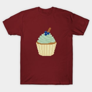 Green cupcake pixel art T-Shirt